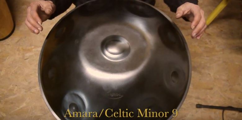 Celtic Minor escala de Handpan. Amara escala de Handpan.