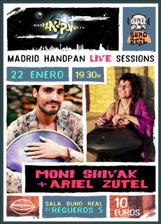 Madrid Handpan Live Session: Moni Shivak Ariel Zutel