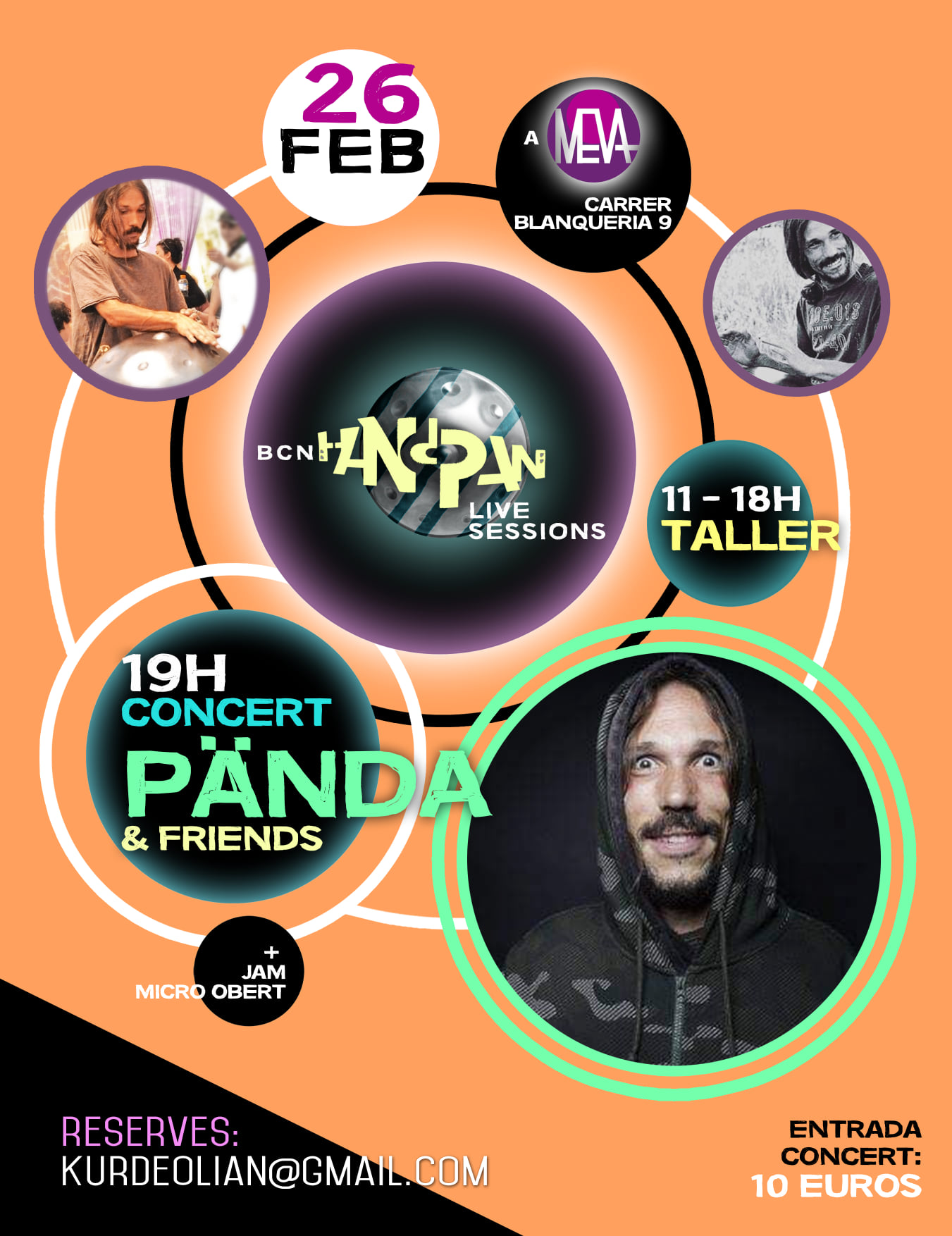 concierto de Panda Handpan Music en Barcelona